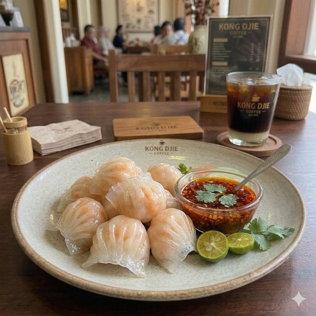HAKAU ISI UDANG Kedai Kopi Kong Djie